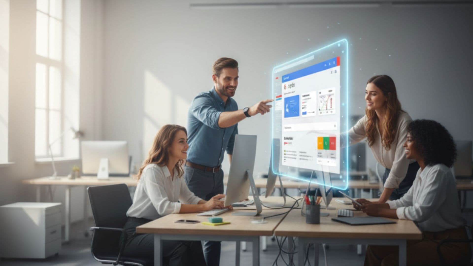 Google & Social Media Ads Background